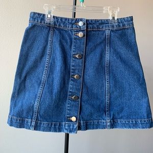 Denim mini skirt_Top Shop 🐋👗